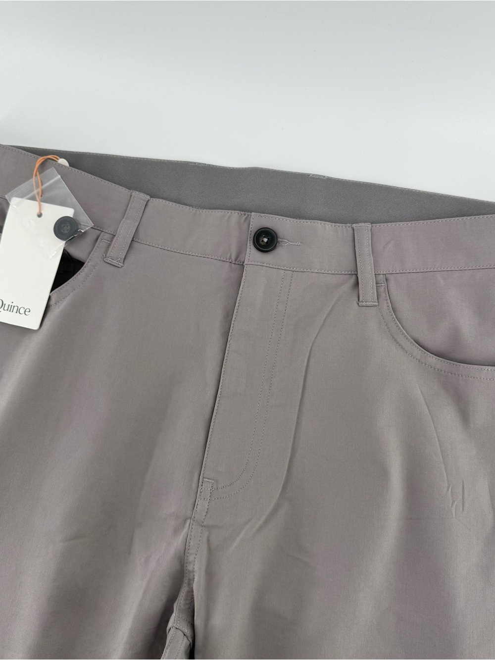 Quince Organic Cotton Coolmax Chino Pants Mens 34X32 Gravel Gray Performance New